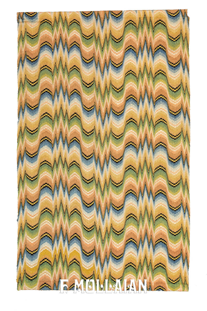 Italian Textile Wavy Design Multicolor n°:501186